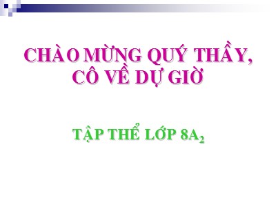 Bài giảng Ngữ văn Lớp 8 - Tiết 107: Tiếng Việt Hội thoại