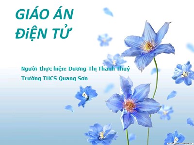 Bài giảng Ngữ văn Lớp 9 - Văn bản Đồng chí (Chính Hữu) - Dương Thị Thanh Thủy