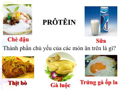 Bài giảng Sinh học Khối 9 - Bài 18: Protein