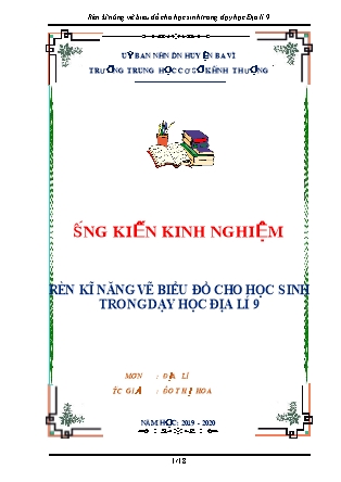 Sáng kiến kinh nghiệm Rèn kĩ năng vẽ biểu đồ cho học sinh trong dạy học Địa lí 9