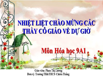 Bài giảng Hóa học Lớp 9 - Bài 19: Sắt - Phan Thị Lương