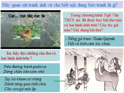 Bài giảng Ngữ văn Lớp 9 - Bài 10: Văn bản: Bếp lửa (Bằng Việt)