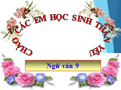 Bài giảng Ngữ văn Lớp 9 - Tiết 106: Tiếng Việt: Các thành phần biệt lập