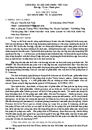 Bài thuyết trình Hình học Lớp 9 - Bài 1: Hình trụ, diện tích xung quanh và thể tích hình trụ - Nguyễn Anh Tuấn