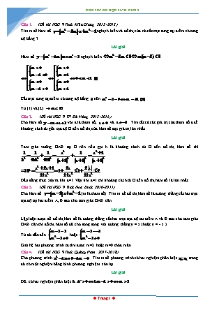 Chuyên đề học sinh giỏi môn Toán Lớp 9 - Chuyên đề 5: Hàm số y = ax + b và y = ax² (Có đáp án)
