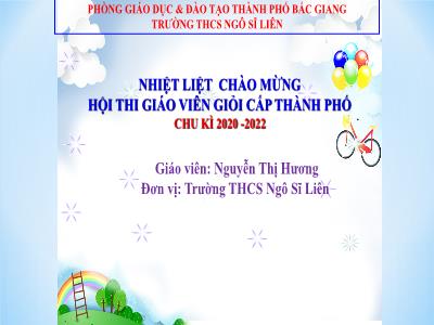Bài giảng Ngữ văn 9 (Kết nối tri thức) - Bài: Ôn tập thơ trữ tình - Nguyễn Thị Hương