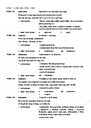 Tài liệu ôn tập Tiếng Anh - Phần 2: Từ vựng tiếng Anh theo chủ đề - Trần Thu Hường